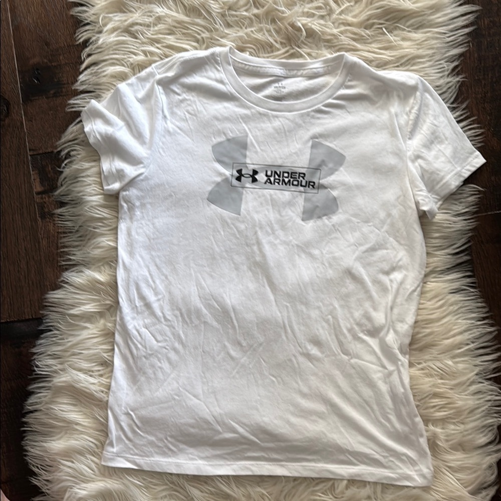 Under Armour Classic White Tee with Logo